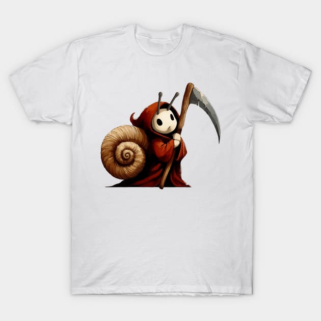 Kawaii Death Snail Reaper T-Shirt by TomFrontierArt